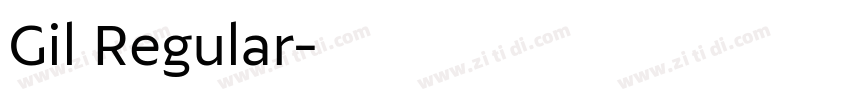 Gil Regular字体转换 Gil Regular字体转换
